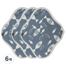 WIZLLY 防水棉質護墊 迷你 迷彩灰, 迷你型, 3入, 6個