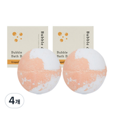 버블데이 배쓰밤 거품입욕제 자몽향, 100g, 4개