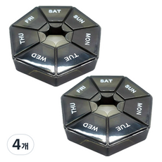 Holmes Pick 便攜式星期藥盒, 4個