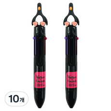 핑크풋 W & G 피규어 미니 6색볼펜 0.5mm, 맥그로우, 10개