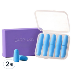 TAHIK 隔音睡眠耳塞 藍色 FREE, 10入, 2個