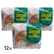 치킨향 쌀국수 4p, 240g, 12개