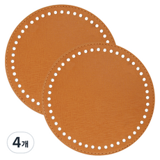 브랜드얀 가방바닥 원형 1호, 브라운, 4개