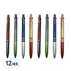 1977아토 마블 캐릭터 3색 볼펜 4종 0.7mm, 스파이더맨 + 헐크 + 캡틴아메리카 + 아이언맨, 12세트 스파이더맨 + 헐크 + 캡틴아메리카 + 아이언맨, 12세트