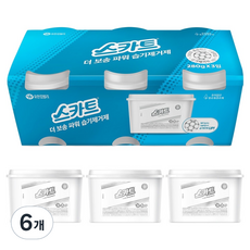 스카트 더 보송 파워 용기형 습기 제거제, 280g, 6개