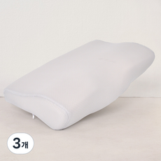 GETTY HOME 3D透氣網狀立體記憶枕, 灰色, 3個