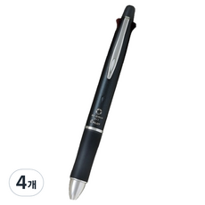 파이롯트 닥터그립 멀티펜 4색 볼펜 0.5mm + 샤프 0.5mm, 에쉬메탈 네이비, 4개
