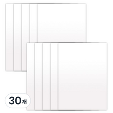 대원우드보드 A4 재단 백색 우드락 원단보드 가로 300mm x 세로 210mm, 30개, 5mm