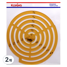KORING 壓克力尺 K-500, 2個, 單一顏色