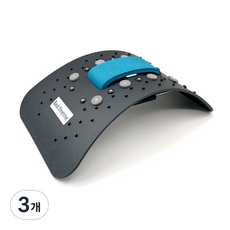 스탠다드리빙 요가 강도조절 허리 스트레칭 보드, 3개, 블랙