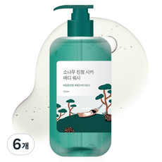 라운드랩 소나무 진정 시카 바디 워시, 200ml, 6개