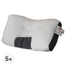 頸部舒適3D雲朵頸椎枕, 5個, 白色