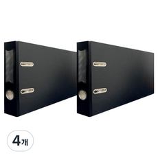 에코청운 에코 레버아치 가로형 바인더 2공 A4 5cm, 검정, 4개