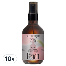 아우라 알콜리크 룸앤패브릭 멀티퍼퓸 피치 크러시 드롭 탈취제, 10개, 150ml