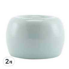 뉴앤룩 칫솔꽂이 세라믹 스탠드, 스카이블루, 2개