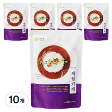 순수람 부드러운 채담카레, 160g, 10개