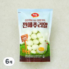 하림 깐메추리알, 500g, 6개
