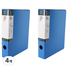 영오 신소재 D링 바인더 A4 3cm, 4개, 블루