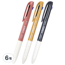 moong9 書寫流暢 The Moment 3色原子筆 0.7mm, 6個, 隨機出貨