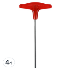 SUNKEY T型六角扳手 5 x 152 mm ST-5, 4個