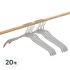 Back to Basics 風格衣架, 20個, 灰色