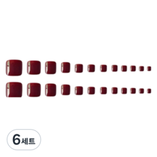 비투윈 패디팁 세트, 6세트, 다크와인 화이트 젤타입