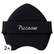 PICCASSO 畢卡索 輕拍遮瑕粉撲, 黑色, 2個