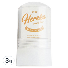 Hereka 男士鬍後鎮靜護理明礬石, 3個, 60g