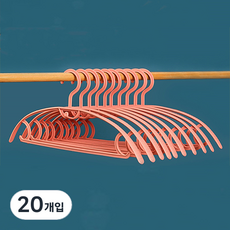 블랙피그샵 어깨 넓은 미끄럼 방지 옷걸이, 핑크, 20개입