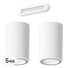 모나코올리브 알뜰 치약짜개 + 미끄럼방지 양치컵 2p 세트, 모던화이트, 5세트