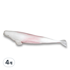 Bandi Toy 柔軟動物白鯨公仔, 4個