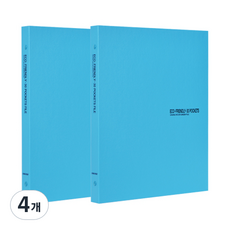 ECO Chungwoon Eco 透明文件夾 30頁 A4, 天藍色, 4個