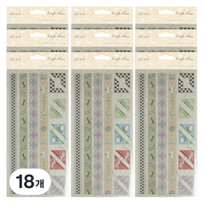 데어리즈 일러스트 펄 스티커 레트로스포츠, 18개, C