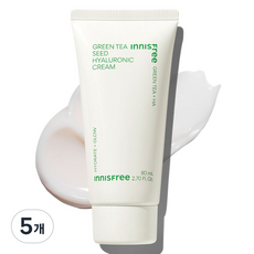 이니스프리 그린티 씨드 히알루론산 크림, 80ml, 5개