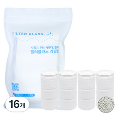 닥터피엘 호환필터 주방용 염소녹물필터, 16개