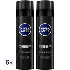 니베아 맨 딥 쉐이빙 젤, 200ml, 6개