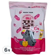 무직타이거 미니꿀꽈배기 자색고구마, 400g, 6개