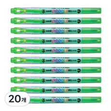 Uni 三菱 ball PROPERUS 標準螢光筆 PUS-102T, 綠色, 20個