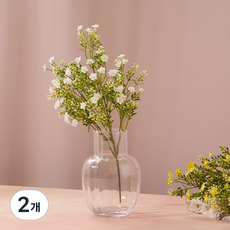 모던하우스 미니 플라워 부쉬 42cm, 화이트, 2개