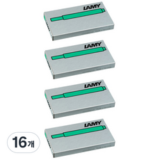 德國 LAMY T10鋼筆用一次性墨水管 5入, 綠色, 16個