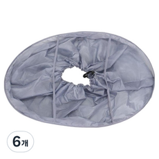 AllHigh 可穿戴式自助胸毛腋下除毛圍兜 01 灰色, 6個, 1入