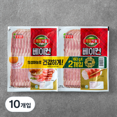 롯데햄 의성마늘 베이컨, 160g, 10개입