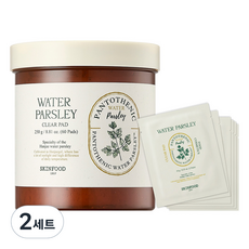 스킨푸드 판토테닉 워터 파슬리 클리어 패드 250g + 휴대용 60g 세트, 2개