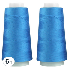UNIQUE Premium OWL Coresa 45支2股縫紉線, 17 海藍色, 6個