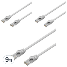 LAN Star CAT.6 UTP DIRECT 1Gbps 網路線, 灰色, 9個, 2m