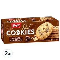 버겐 다크초콜렛 오트 쿠키, 130g, 2개
