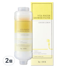 BY OUR 完美純淨沐浴過濾器 105g, Ginger Lemon, 2個