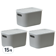 보노하우스 아이엠 리빙박스, 그레이, 15개