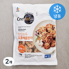 크레잇 한입 쏘옥 도톰 해물완자 (냉동), 1kg, 2개