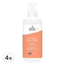 [쿠팡수입] 얼스마마 스위트 오렌지 베이비 워시 오렌지 앤 바닐라향, 1L, 4개